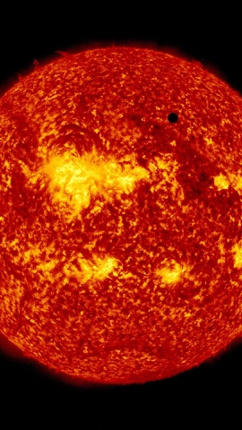 黒点の見える太陽の表面