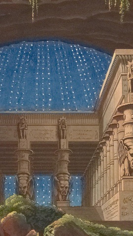星降る神殿の情景画
