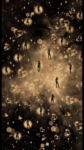 星空のダンスの影